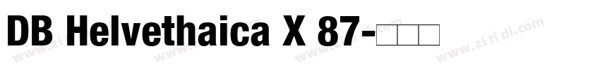DB Helvethaica X 87字体转换
